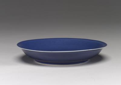 图片[3]-Dish with floral decoration in coblat blue glaze, Ming dynasty, Jiajing reign (1522-1566)-China Archive